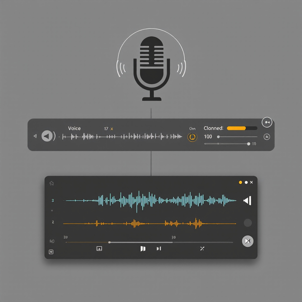 Voice cloning process on Play.ht, showcasing a personal voice being digitized