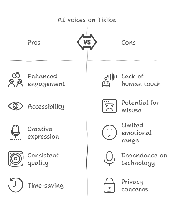 Explore the advantages of using AI voices to enhance TikTok videos.