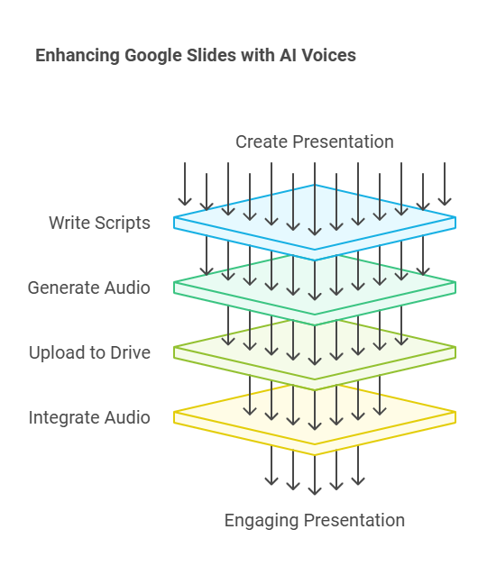 Learn how to elevate your Google Slides presentations with natural-sounding AI voices for engaging and professional delivery.